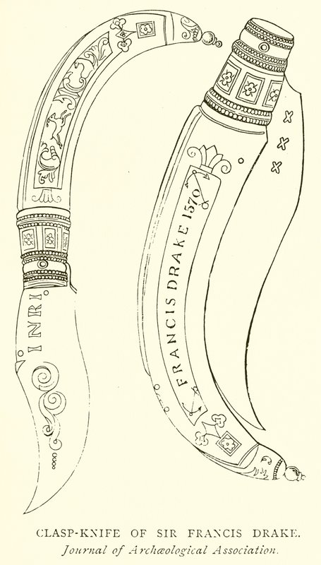 Navaja de Sir Francis Drake de English School