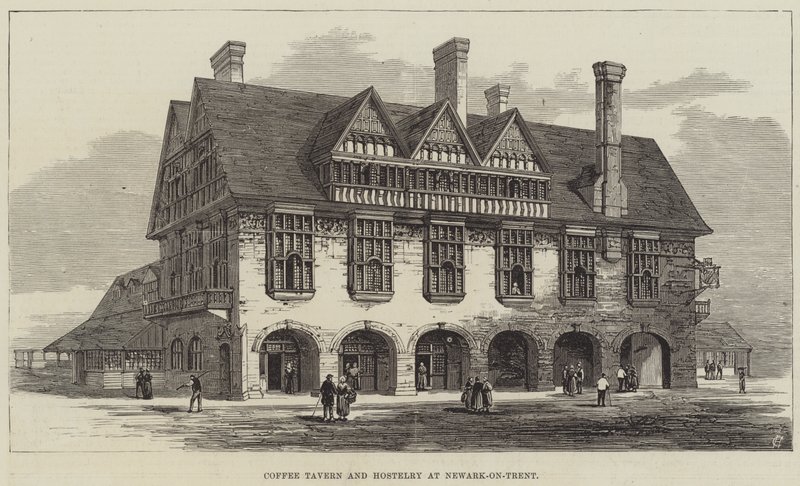 Taberna de café y hostería en Newark-on-Trent de English School