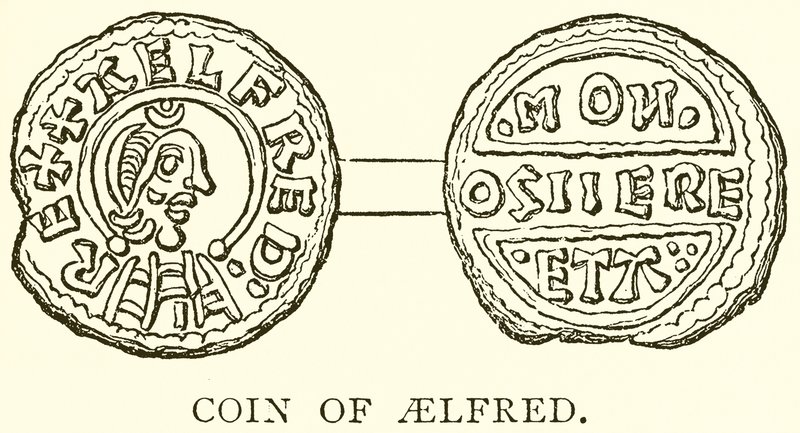 Moneda de Aelfred de English School