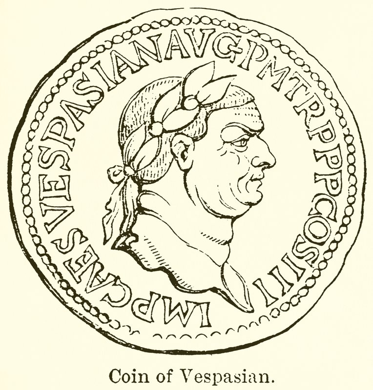 Moneda de Vespasiano de English School