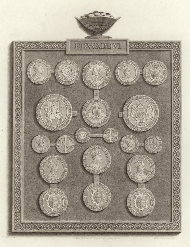 Monedas de Eduardo VI de English School