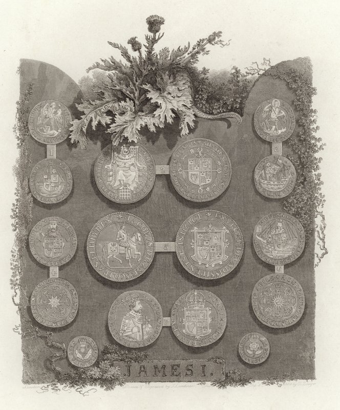 Monedas del Rey Jacobo I de English School