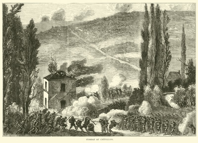 Combate en Chatillon, octubre de 1870 de English School