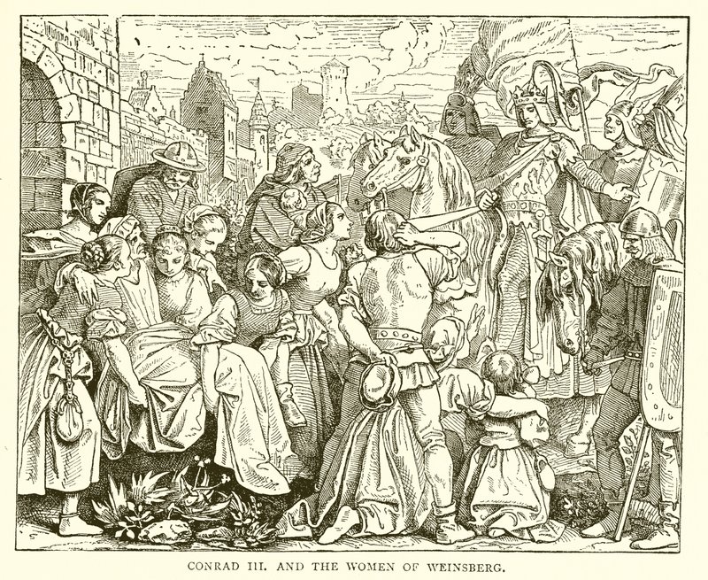 Conrado III y las mujeres de Weinsberg de English School