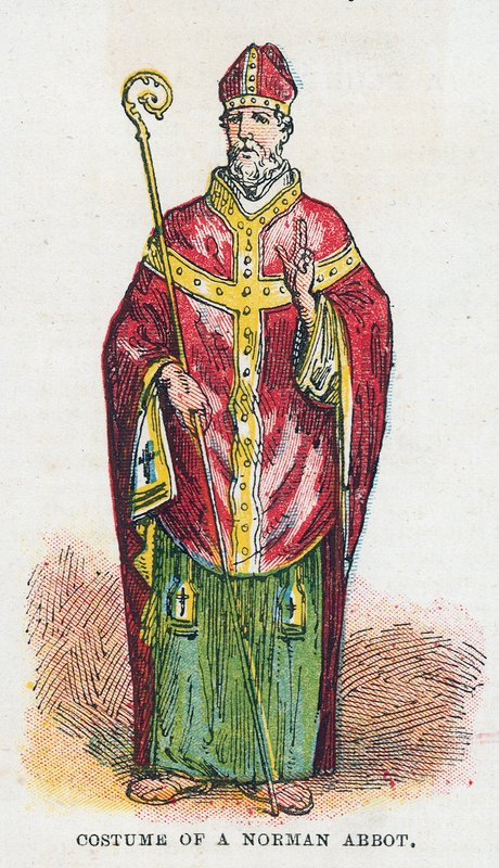 Traje de un abad normando de English School