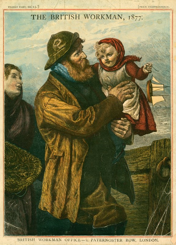 Portada de The British Workman, 1877 de English School