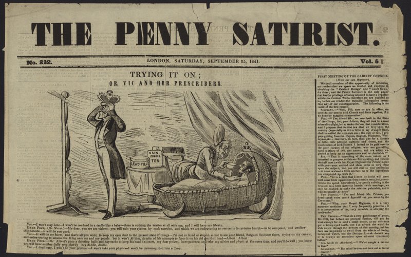 Portada de The Penny Satirist de English School