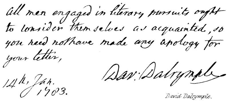David Dalrymple de English School