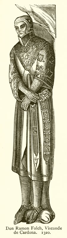 Don Ramón Folch, vizconde de Cardona. 1320 de English School