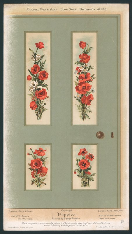 Decoración de panel de puerta de English School
