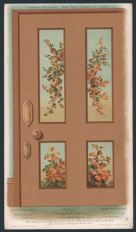 Decoración de panel de puerta de English School