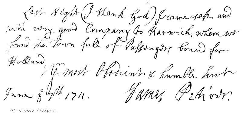 Dr James Petiver de English School