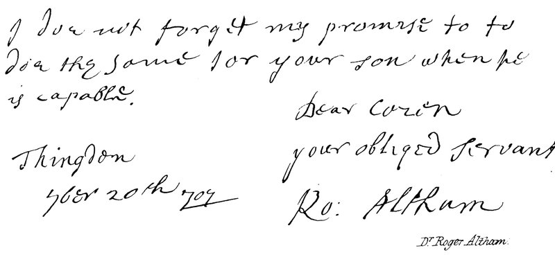 Dr Roger Altham de English School