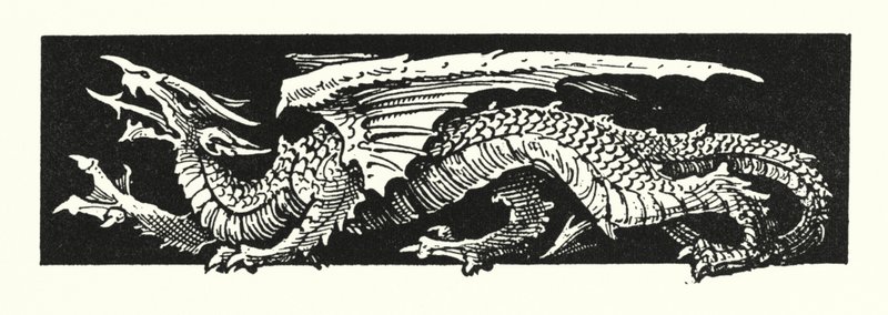 Dragón (grabado) de English School