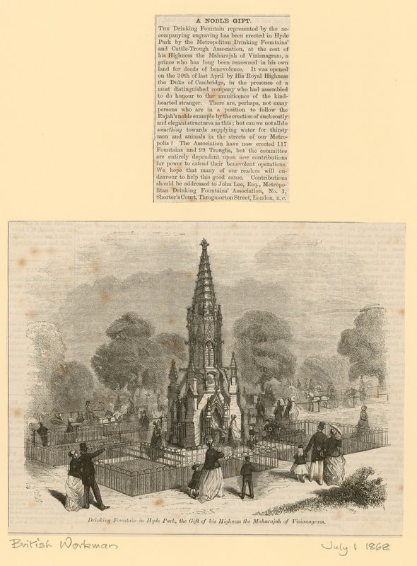 Fuente de agua potable en Hyde Park de English School