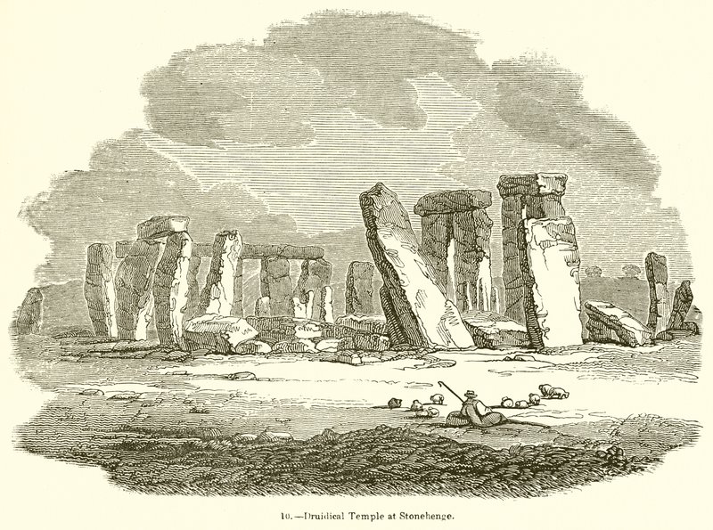 Templo Druídico en Stonehenge de English School