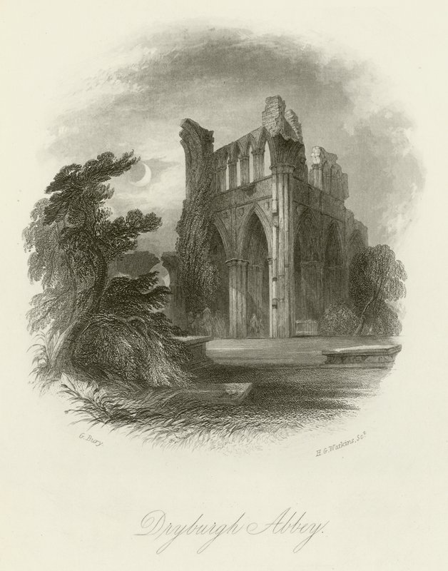 Abadía de Dryburgh de English School