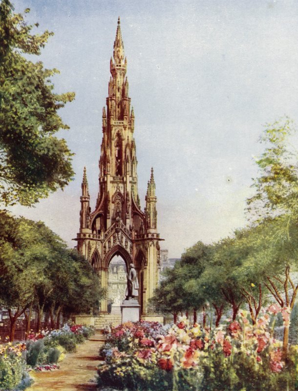 Edimburgo, Monumento a Sir Walter Scott de English School