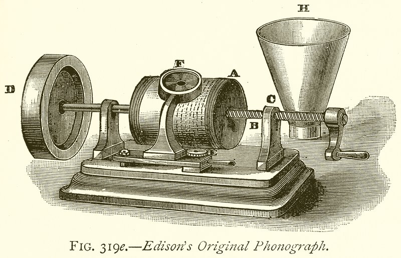 Fonógrafo original de Edison de English School
