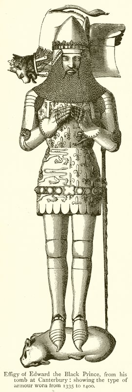 Efigie de Eduardo el Príncipe Negro de English School