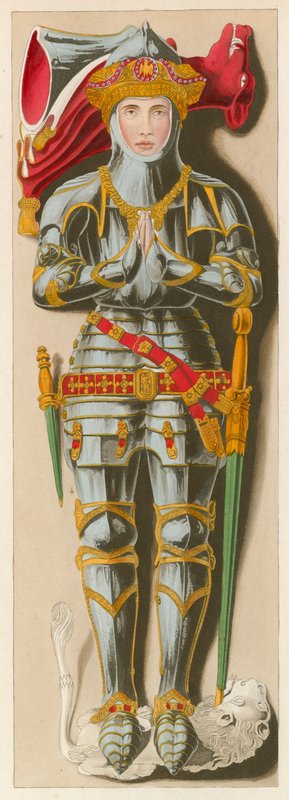 Efigie de Sir Richard Vernon, 1450 de English School