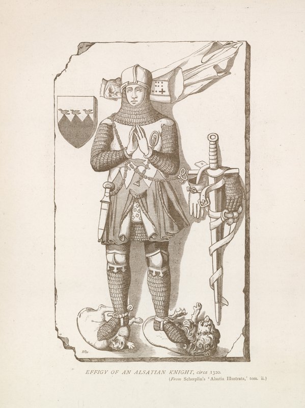 Efigie de un caballero alsaciano, c. 1320 de English School