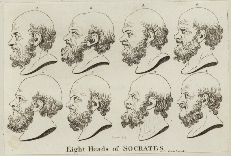 Ocho cabezas de Sócrates de English School