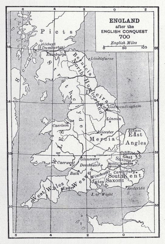 Inglaterra después de la conquista inglesa 700 de English School