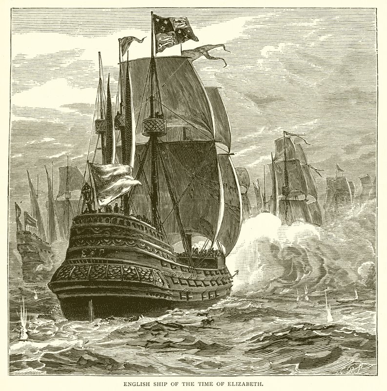 Barco Inglés de la Época de Isabel de English School