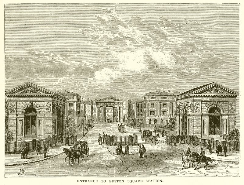 Entrada a la Estación de Euston Square de English School
