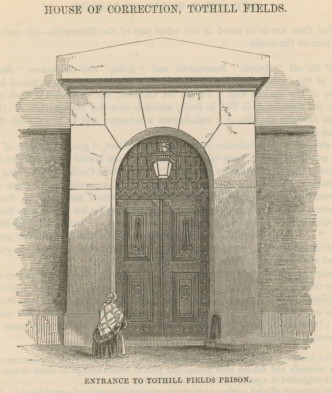 Entrada a la Prisión de Tothill Fields de English School
