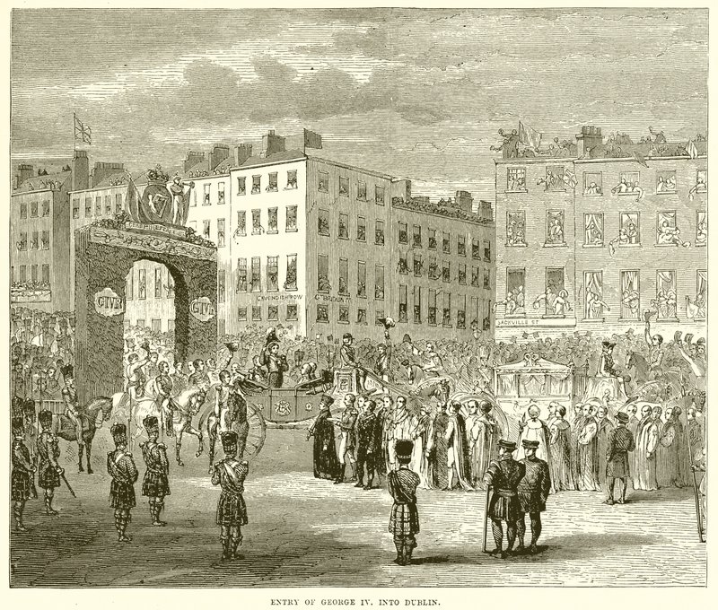 Entrada de Jorge IV en Dublín de English School