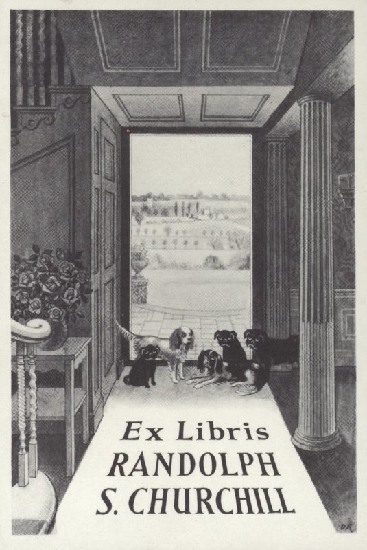 Ex Libris Randolph S Churchill de English School