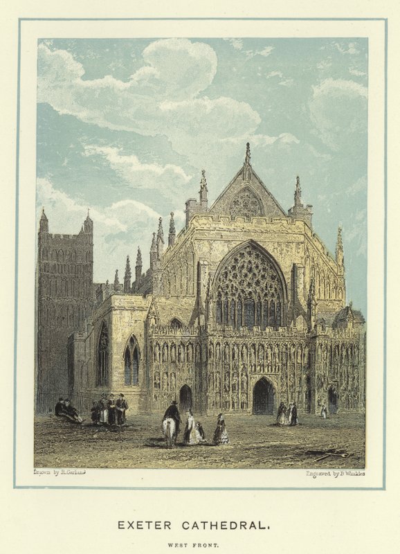 Catedral de Exeter, fachada oeste de English School