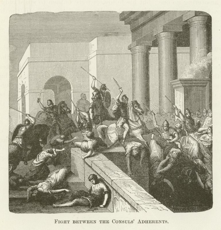 Lucha entre los adherentes de los cónsules de English School