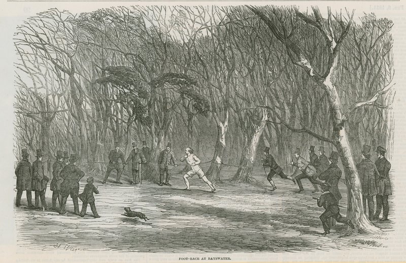 Carrera a pie en Bayswater, Londres de English School