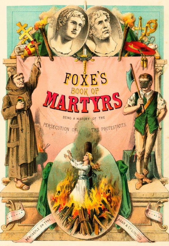 Libro de los Mártires de Foxe: Página del título de English School