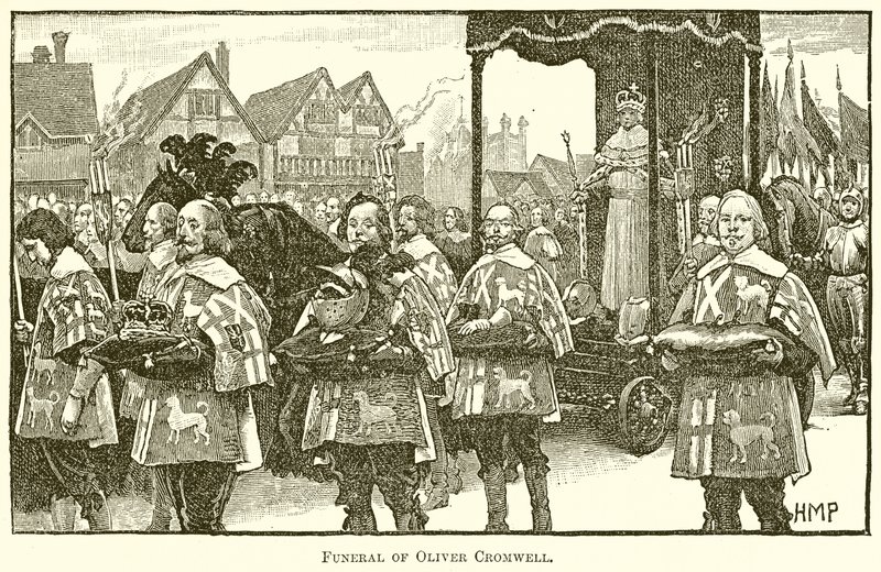 Funeral de Oliver Cromwell de English School