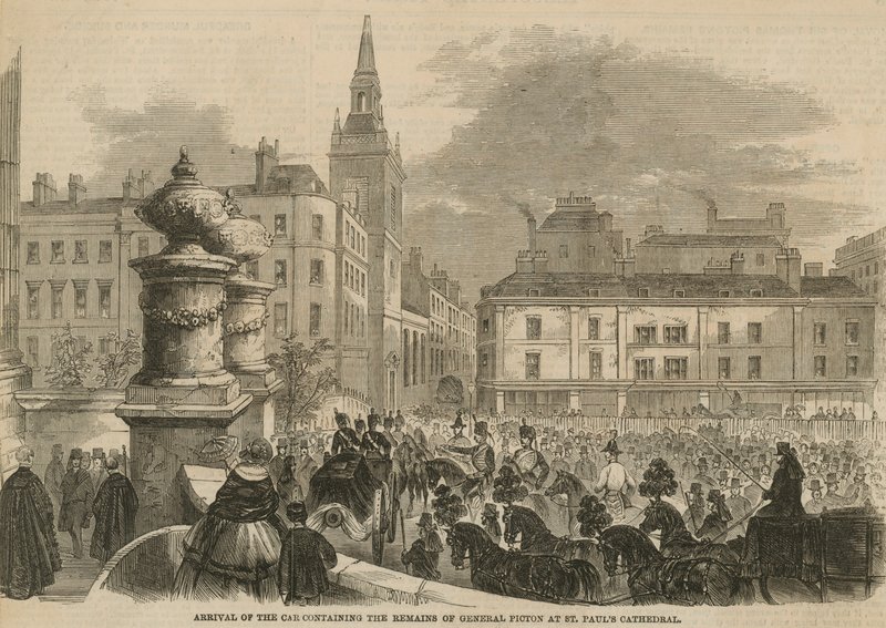 Funeral de Sir Thomas Picton de English School