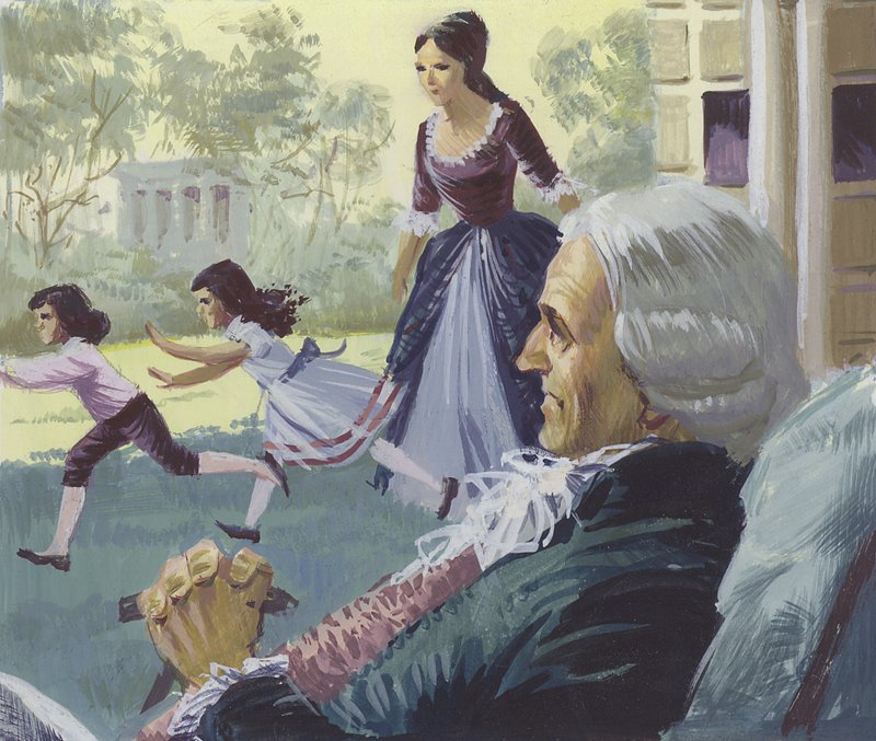 George Washington en la vejez de English School