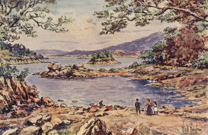 Glengariff (litografia en color) de English School