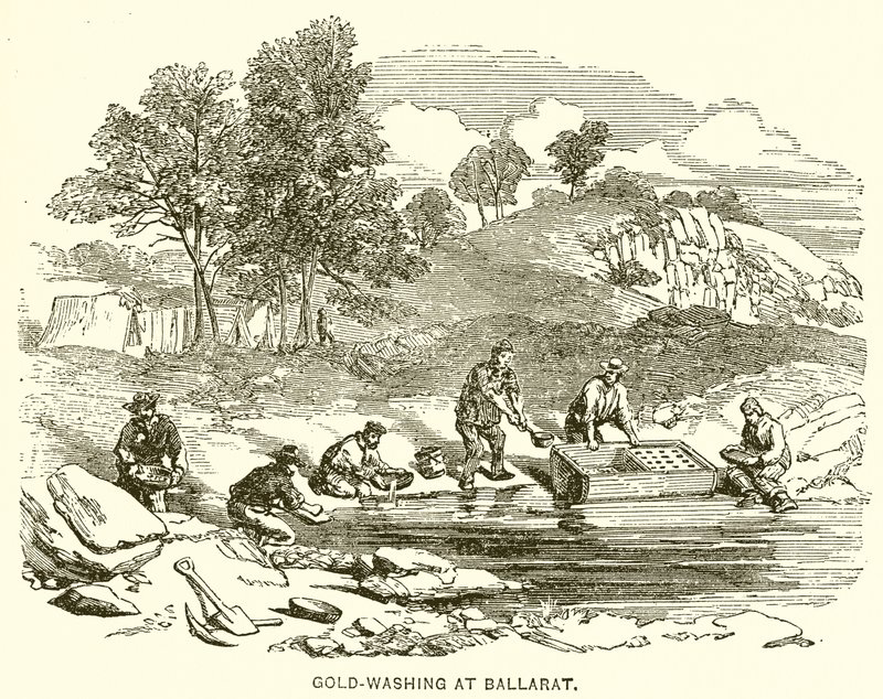 Lavado de oro en Ballarat de English School