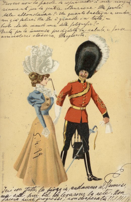Guardia y una joven de English School