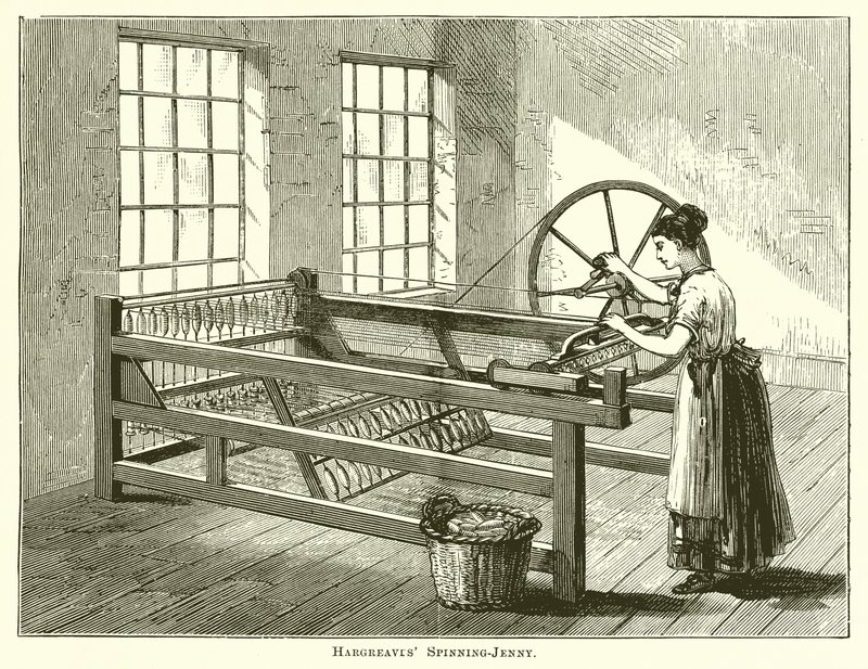 Spinning-Jenny de Hargreaves de English School