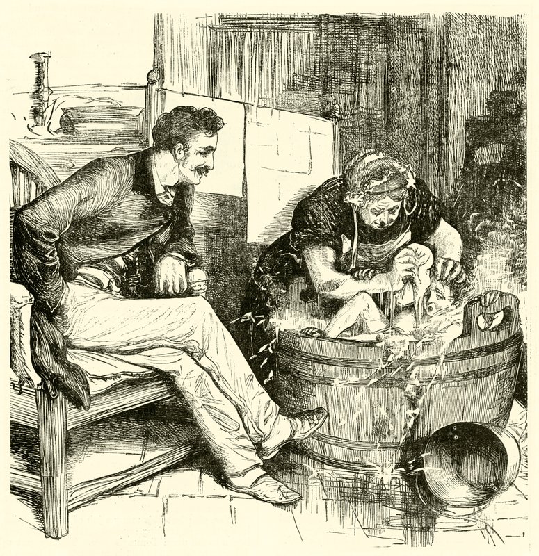 Bañarse (grabado) de English School
