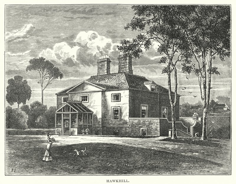 Hawkhill (grabado) de English School