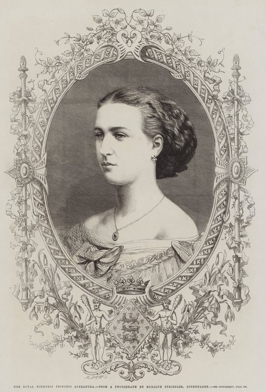 Su Alteza Real la Princesa Alexandra (grabado) de English School