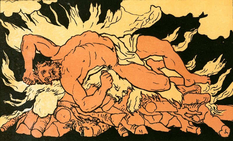 Hércules en el Monte Oeta de English School