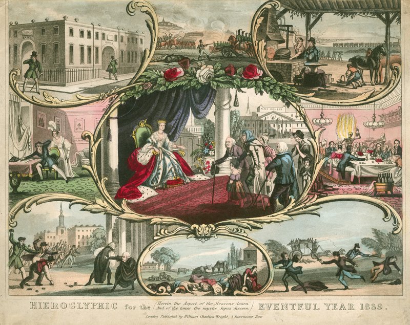 Jeroglífico para el año 1839 de English School