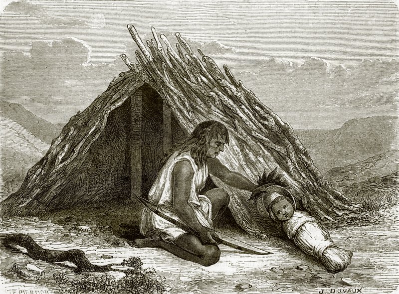 Cabaña de los indios Chimehwhueb de English School